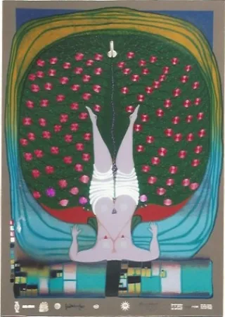 Screenprint Hundertwasser - Homage to Schroeder-Sonnenstern