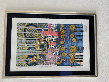 Screenprint Hundertwasser - I Fori segretti del Rei, Die geheimen Blumen des Königs