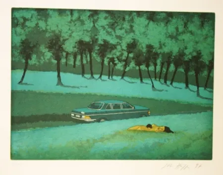Etching And Aquatint Hüppi - Mercedes