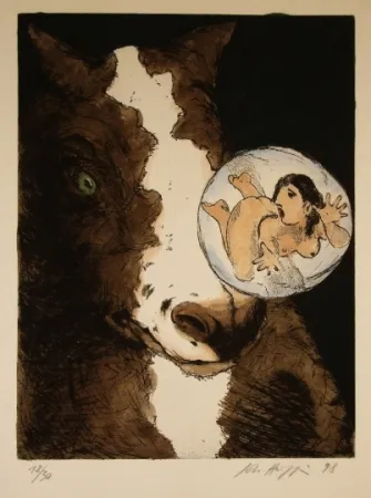 Etching And Aquatint Hüppi - Sans titre 5