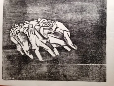 Engraving Ibarrola - Paisajes de Euskadi