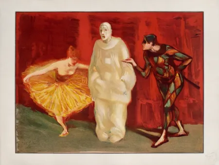 Lithograph Ibels - Pantomime