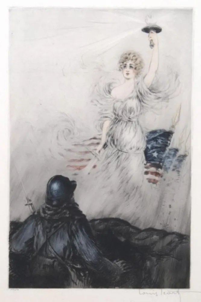 Etching Icart - Miss Liberty