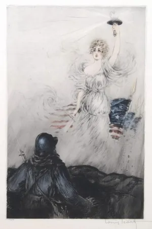 Etching Icart - Miss Liberty