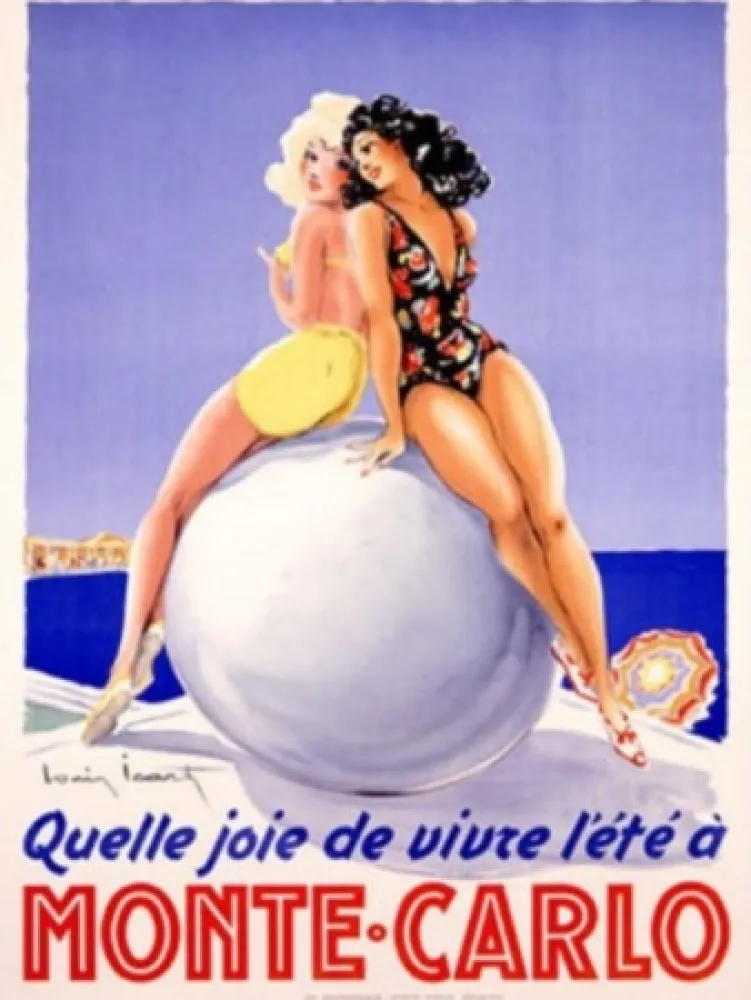 Lithograph Icart - MONTE CARLO