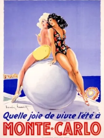 Lithograph Icart - MONTE CARLO