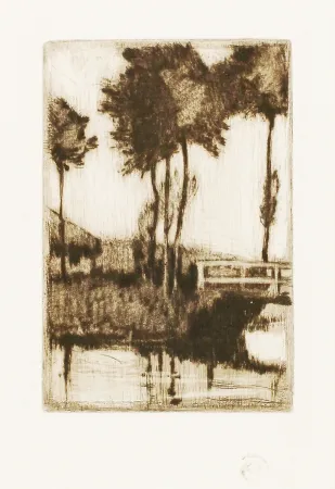 Drypoint Illies - Motiv aus Schwartau