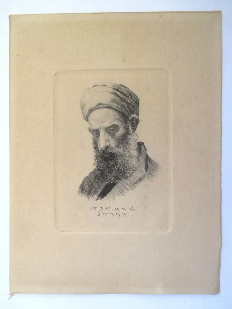 Etching Ilsted - En Samaritaner -A Samaritan