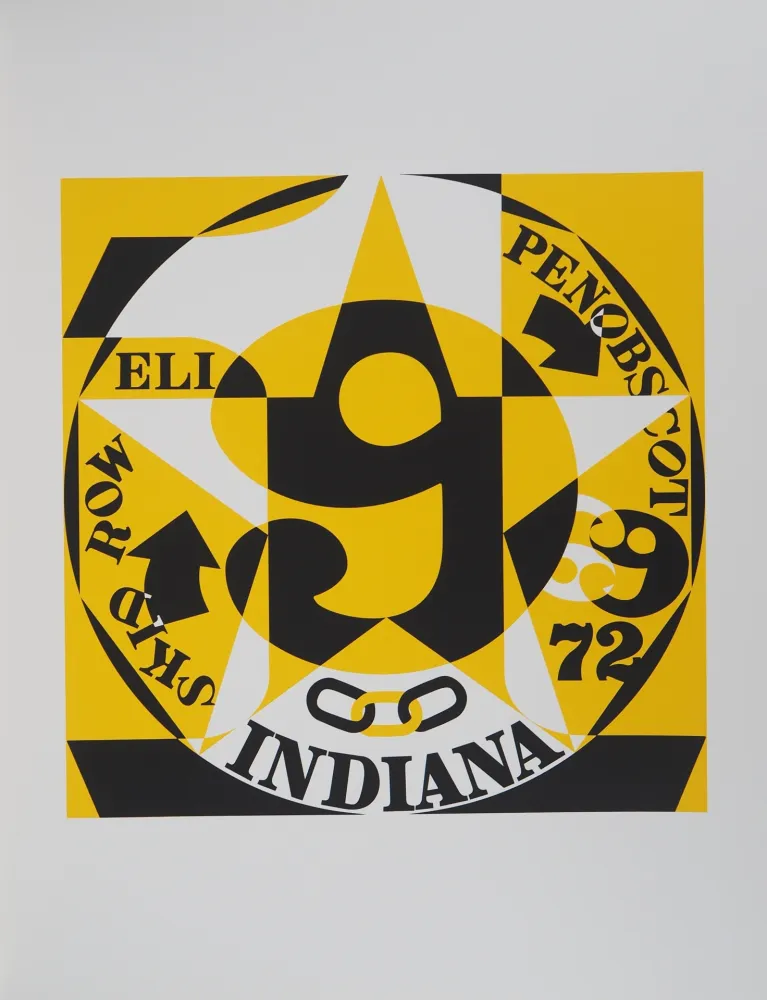 Screenprint Indiana - American Dream : Decade, Autoportrait 1969