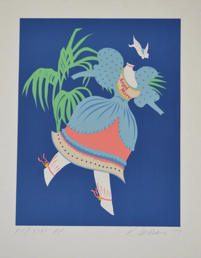 Lithograph Indiana - Angel More - Mother of us all portfolio