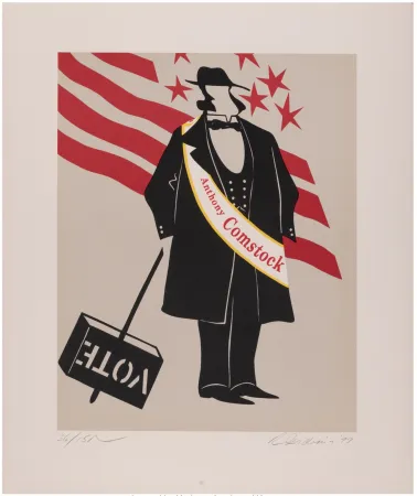 Screenprint Indiana - Anthony Comstock, 1977 - Hand-signed