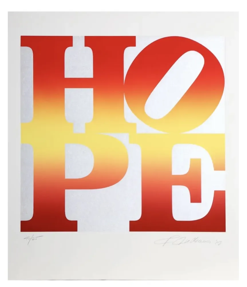 Screenprint Indiana - Autumn, from Four Seasons of Hope 
