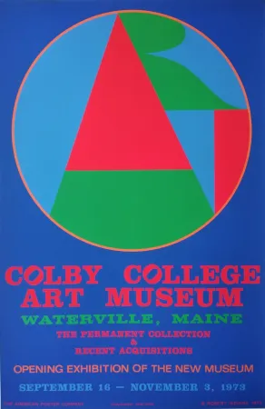 Screenprint Indiana - „Colby College, Art Museum, Waterville, Maine. The permanent collection & recent acquistions. Opening exhibition of the new museum, September 16- November 3, 1973