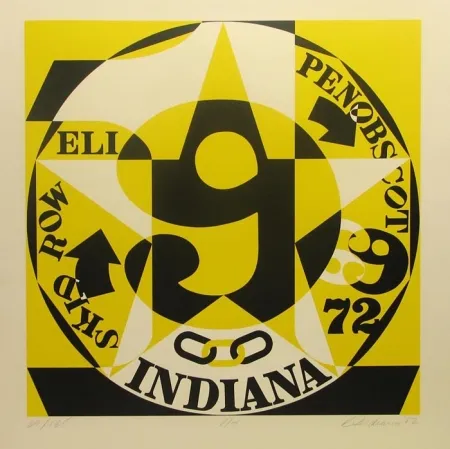 Screenprint Indiana - Decade Autoportrait