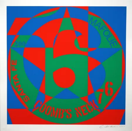 Screenprint Indiana - Decade: Autoportraits, Vinalhaven Suite. #6: Coomb's Neck