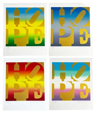 Screenprint Indiana -  Four Seasons of Hope (Gold portfolio)