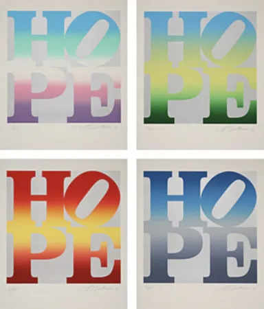 Screenprint Indiana - Four Seasons of Hope (Silver)