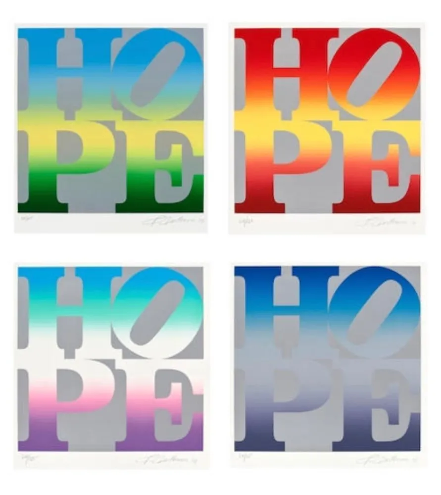 Screenprint Indiana - Four Seasons of Hope (Silver), 2012