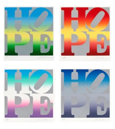 Screenprint Indiana - Four Seasons of Hope (Silver), 2012