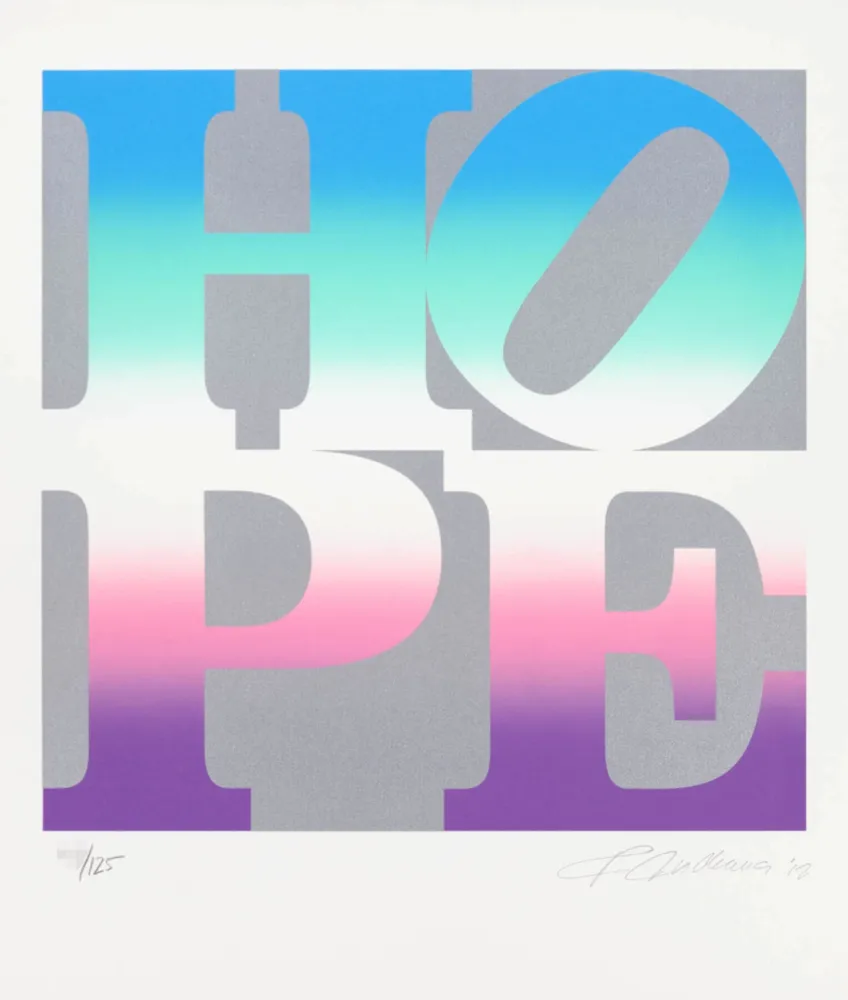 Screenprint Indiana - Four Seasons of Hope: Spring (Silver)