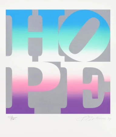 Screenprint Indiana - Four Seasons of Hope: Spring (Silver)