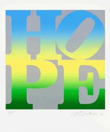 Screenprint Indiana - Four Seasons of Hope: Summer (Silver)