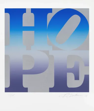 Screenprint Indiana - Four Seasons of Hope: Winter (Silver)