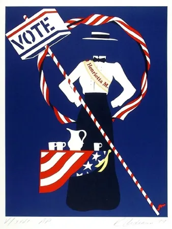 Lithograph Indiana - Henrietta M.