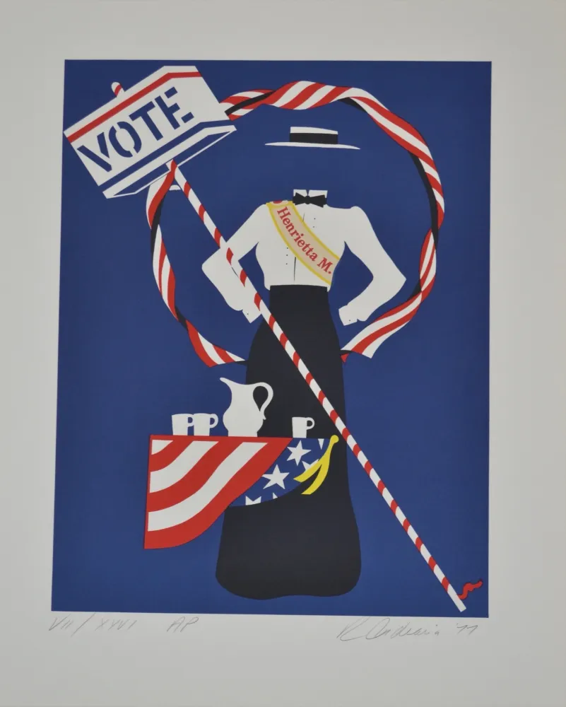 Lithograph Indiana - Henrietta M. - Mother of us all portfolio