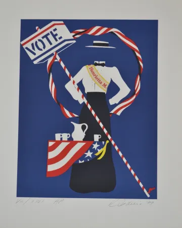 Lithograph Indiana - Henrietta M. - Mother of us all portfolio