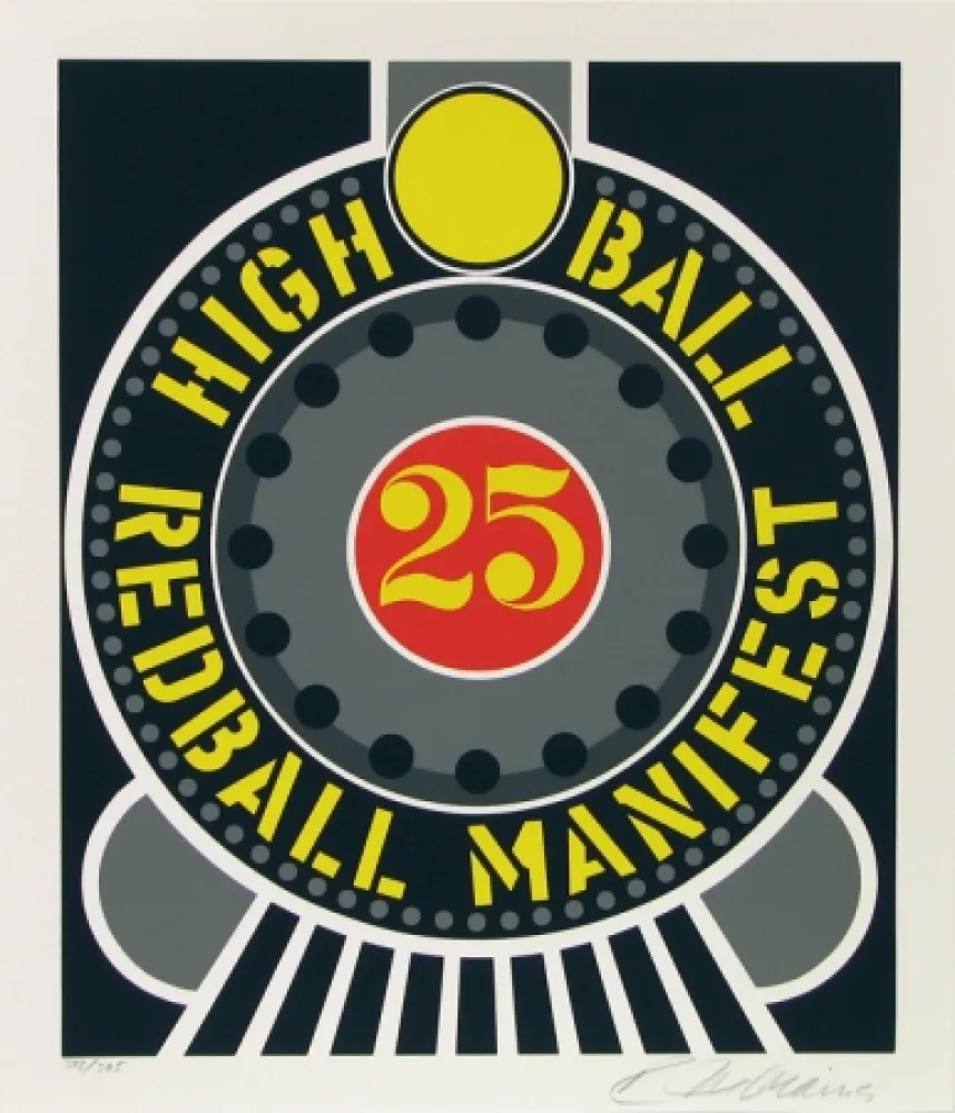 Screenprint Indiana - High Ball Red Ball Manifest 25