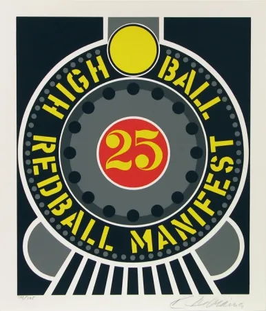 Screenprint Indiana - High Ball Red Ball Manifest 25