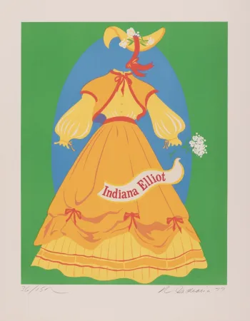 Screenprint Indiana -  Indiana Elliot, 1977 - Hand-signed