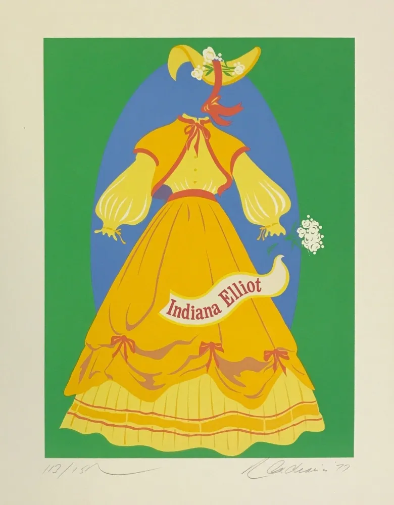 Lithograph Indiana - INDIANA ELLIOT