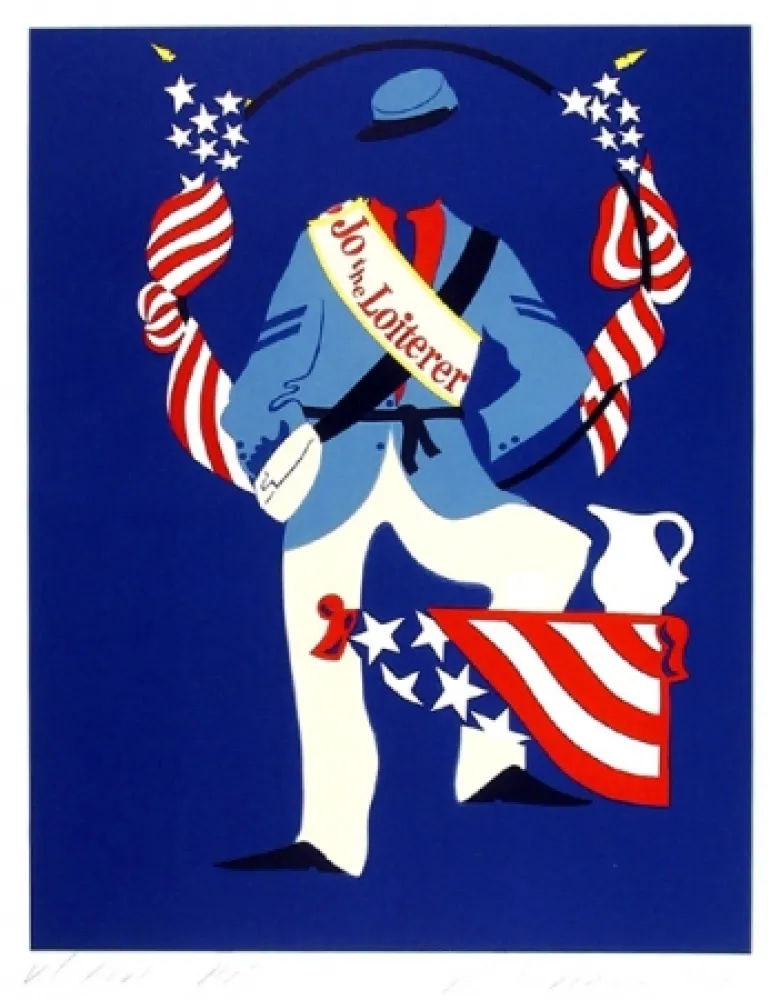 Lithograph Indiana - JO THE LOITERER