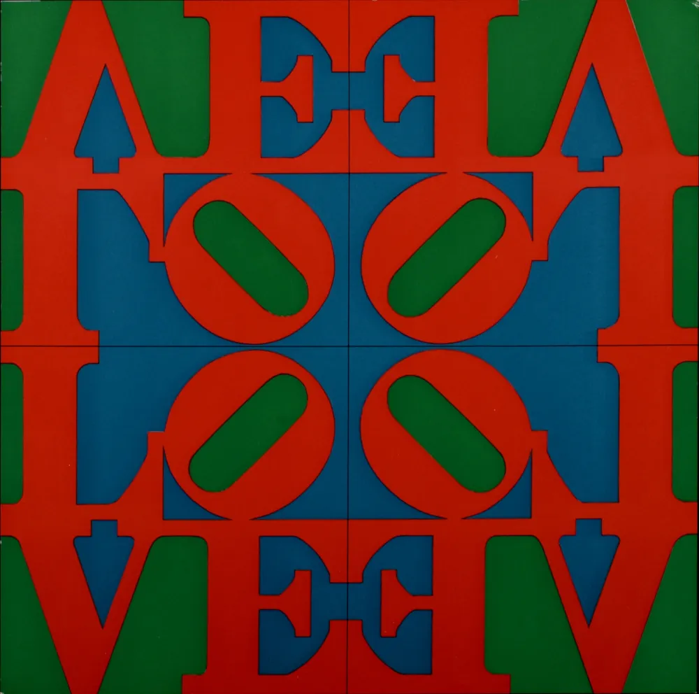 Screenprint Indiana - Love Wall, 1967 - Very scarce!