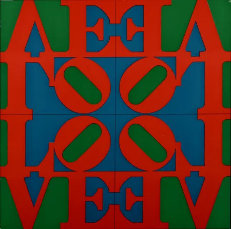 Screenprint Indiana - Love Wall, 1967 - Very scarce!