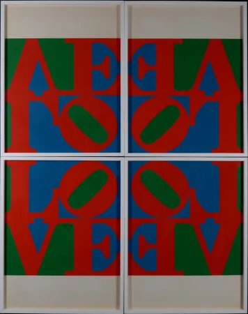 Screenprint Indiana - Love Wall (Love Frieze)