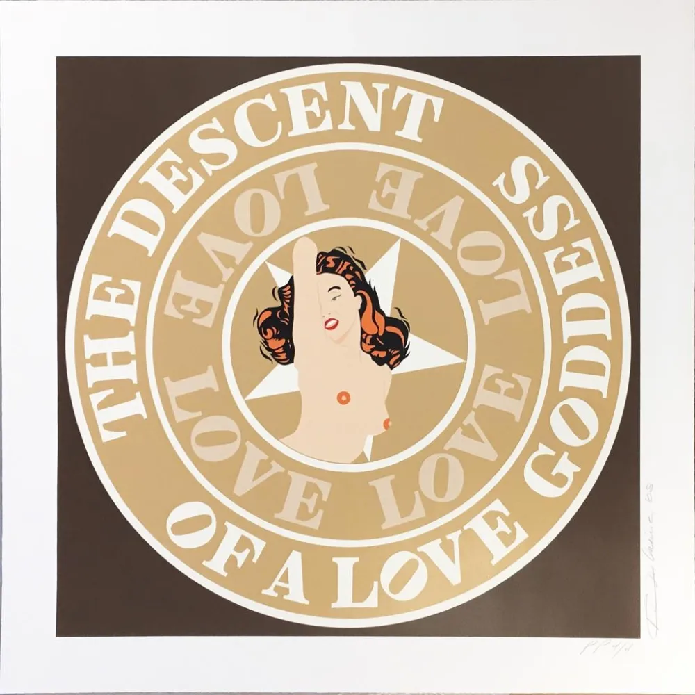 Screenprint Indiana - (Marilyn) Descent of a Love Goddess