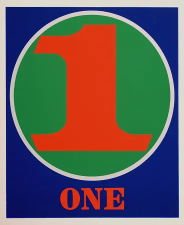 Screenprint Indiana - Number 1, 1968