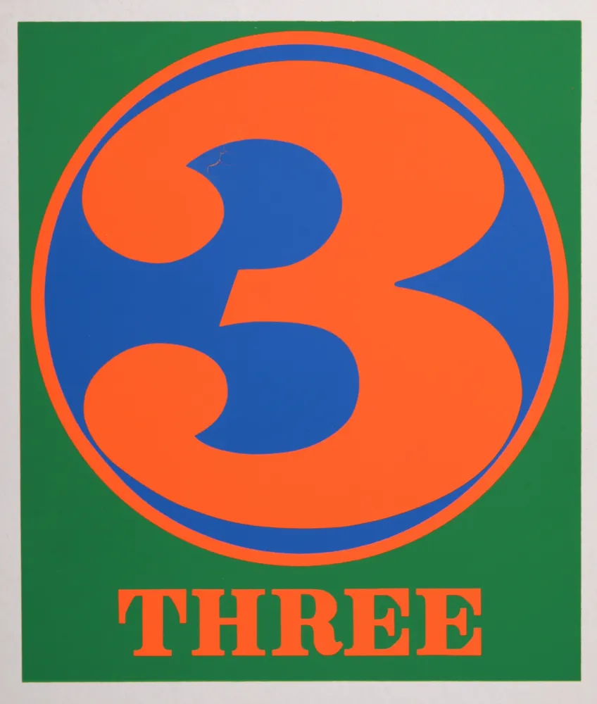 Screenprint Indiana - Number 3, 1968