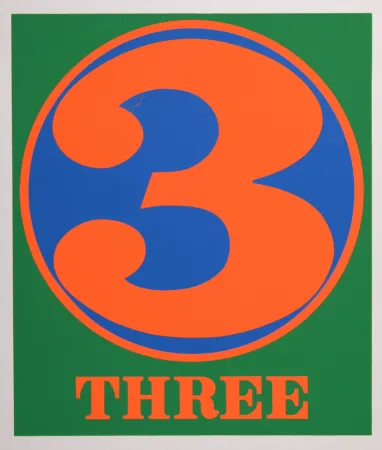 Screenprint Indiana - Number 3, 1968