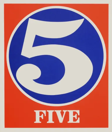 Screenprint Indiana - Number 5, 1968
