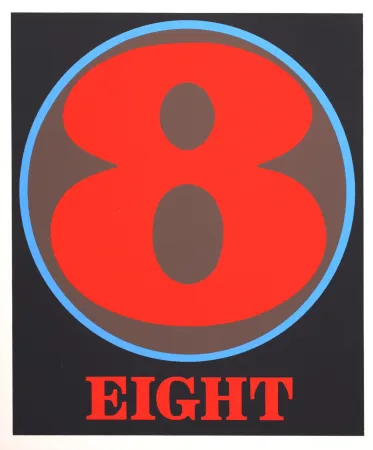 Screenprint Indiana - Number 8, 1968