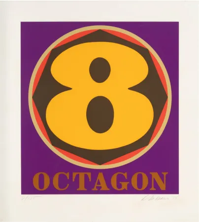 Screenprint Indiana - Octogon, 1975 - Hand-signed