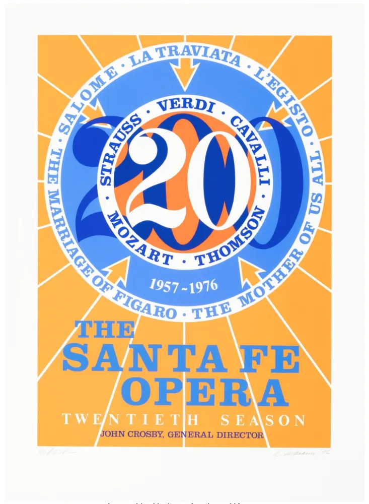 Screenprint Indiana - Santa Fe, 1976 - Hand-signed