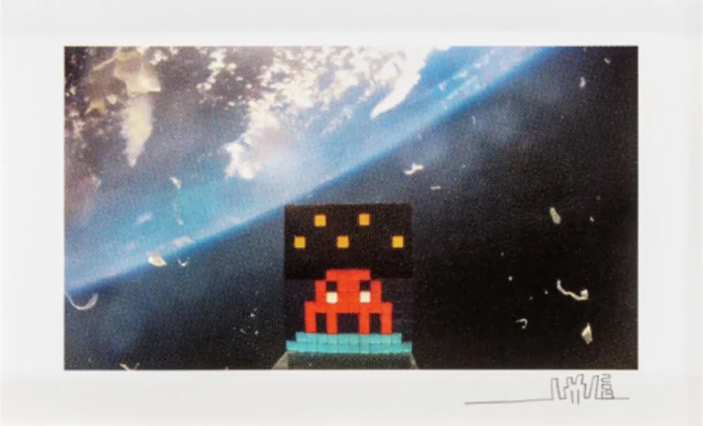 Screenprint Invader - 3D Art For Space