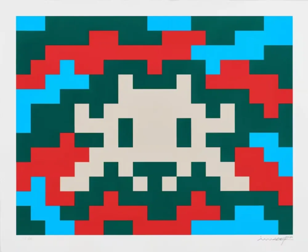 Screenprint Invader - CAMO M-4C-M2