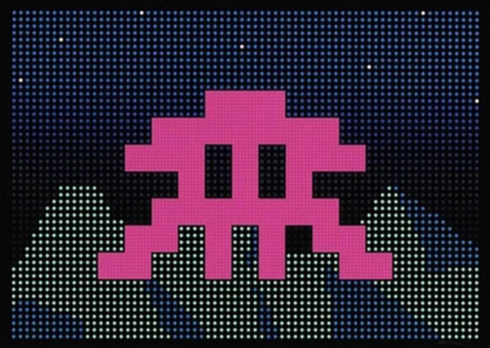 Screenprint Invader - LED