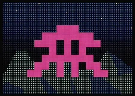 Screenprint Invader - LED